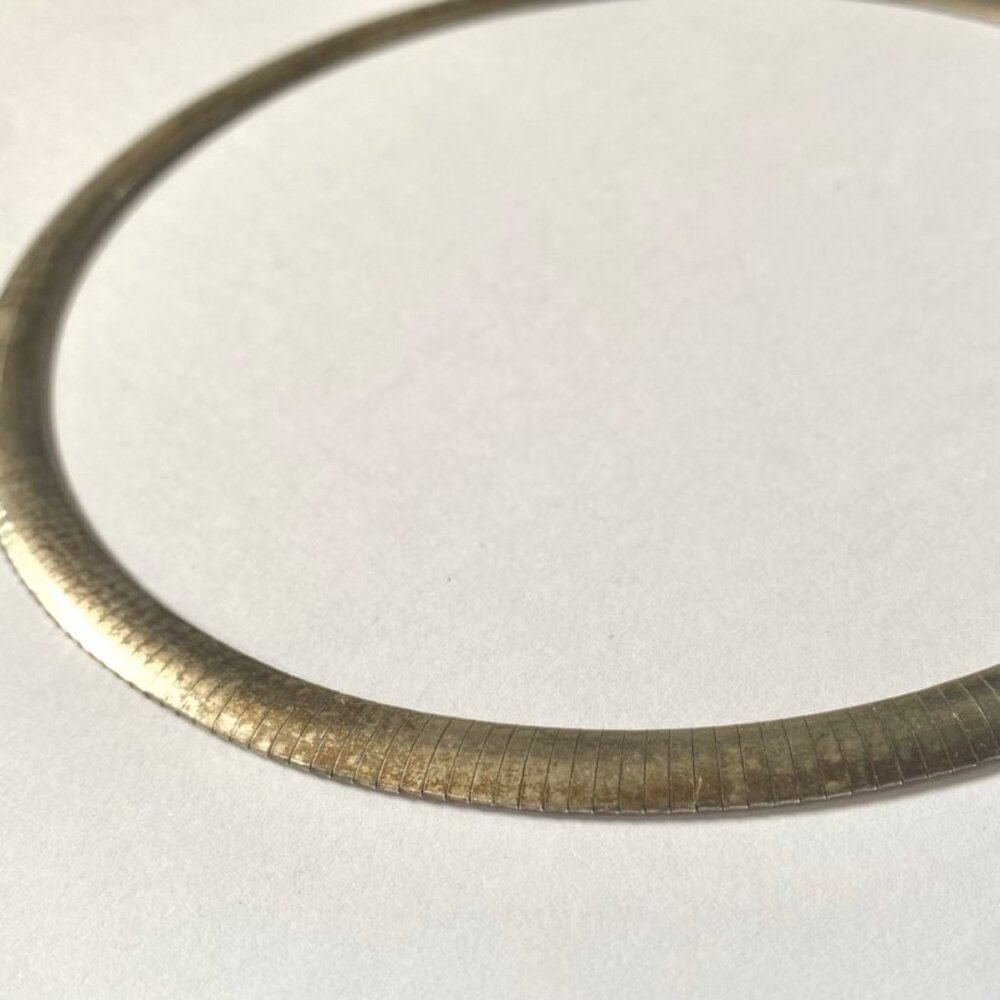 Vintage Sterling Silver Omega Chain Necklace 18 inches 36 grams 8mm Wide - Picture 4 of 8